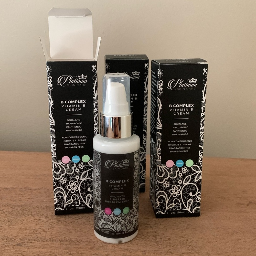 3 Platinum Skin Care B Complex Vitamin B Cream